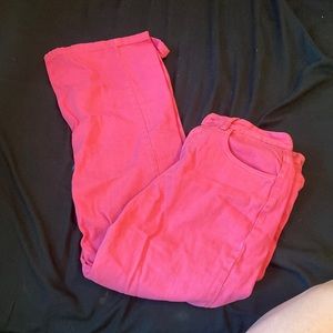 Pink mom jeans